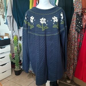 NWT bloomchic flower sweater 18/20